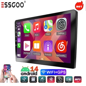 9 Inch Double 2 DIN Android 14 Car Stereo With GPS Navi Bluetooth Carplay 4G+64G - Picture 1 of 11