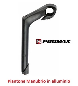 0070 Piega/Piantone Manubrio "Promax" Alluminio Nero per bici 26-28 Condorino - Foto 1 di 1