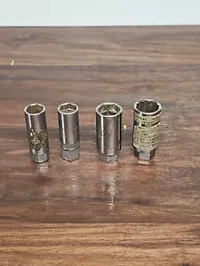 4 spark plug sockets ~ Various Brands - Picture 1 of 9