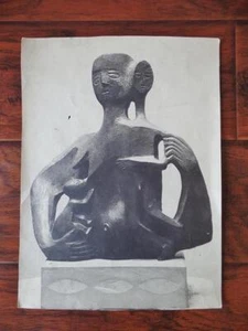 GABRIEL KOHN Mother Children Sculpture B & W Photograph 1949 Mid Century Modern - Picture 1 of 2