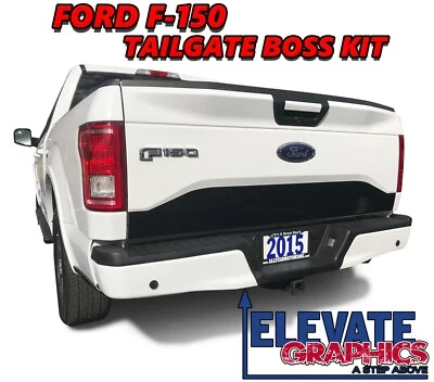 Calcomanías adhesivas de vinilo 3M rayas de puerta trasera gráficos Boss 2015-2020 para Ford F-150 Foto 1 de 4