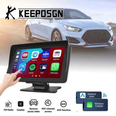 Pantalla táctil de 7"" inalámbrica A/pple Android Carplay estéreo FM portátil para Hyundai Foto 1 de 4