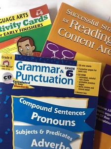 Educational workbooks, grades 3-6. Grammar, Reading, Punctiation. Brand New - Picture 1 of 7