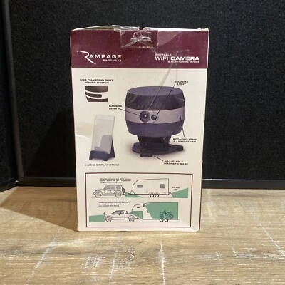 Cámara de respaldo universal portátil Wi-Fi Rampage Products 7710 - DAÑADA - USADA Foto 1 de 4