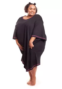 Plus Super Size Cotton Long Nightie Nightdress Lounger T-Shirt XXXL Extra Large - Picture 1 of 17