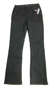 D & Co. Signature 12T NEW Black Pull-On Jeans 32"W x 35"L Bootcut Leg - Picture 1 of 8