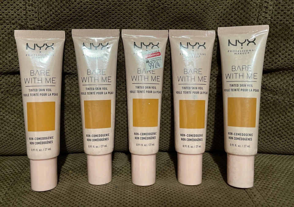 Lot of 5 NYX Bare With Me Tinted Skin Veil in Cinnamon Mahogany 0.91 fl oz New - Image 1 of 2
