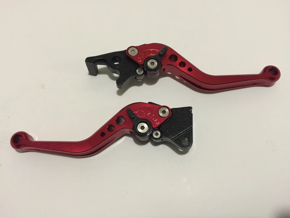 GY6 SCOOTER 150CC ADJUSTABLE BRAKE LEVERS HANDLE DISC & DRUM RED - Image 1 of 1