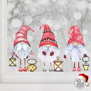 Dizzy Duck Christmas Gonk Gnome Decoration - Xmas Window Sticker Cling Decal - Picture 1 of 6