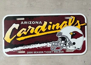 Placa de plástico con logotipo de los Arizona Cardinals de la NFL - de colección año 2000 NUEVA - Imagen 1 de 2