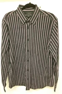 NWOT Express Design Studio Men's Slim Fit Dress Pin Stripe Slim Fit Shirt Size L - Picture 1 of 4