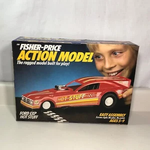 Fisher Price #528 1984 modelo de acción, Ford Exp Hot Stuff nuevo sin abrir excelente/n.º como nuevo - Imagen 1 de 6
