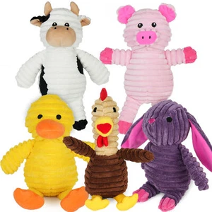 5 Pack Plush Toys Assortment Puppy Pet Squeak Toy for Small Medium Large Dogs - Picture 1 of 14