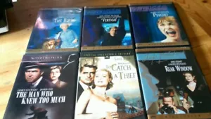 ALFRED HITCHCOCK 6 dvd lot nm birds, rear, man, vertigo, thief, psycho - Picture 1 of 1