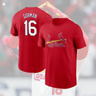 Sale 30% - St. Louis Cardinals Nolan Gorman Player Name & Number T-Shirt