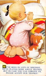 POSTAL BAMFORTH TAYLOR TOTS K160 ORACIÓN USADA SIN USAR BUENA MÁS MUY BUENA - Imagen 1 de 2