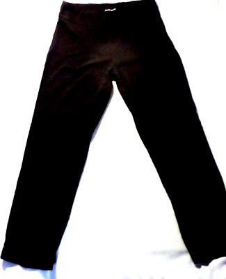 Pantalones para mujer Hilary Radley talla 10 negros pierna recta rayón elásticos Foto 1 de 4