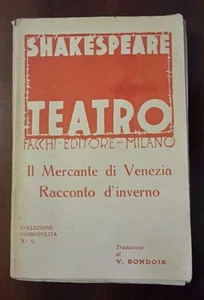 Il Mercante di Venezia | Racconto d'Inverno - Shakespeare Teatro - 1920 - Picture 1 of 1