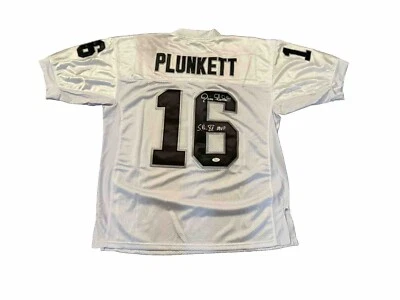 Jim Plunkett Signed Oakland Raiders (Sb XV Mvp) White Jersey JSA - Image 1 of 4