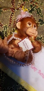 ASHTON DRAKE 4" MONKEY IT'S NOT EASY BEING CUTE! RESIN FIGURE DOLL - Picture 1 of 2