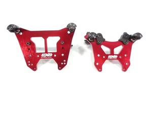 Juego de torre de amortiguador delantero trasero Arrma Kraton EXB 6s rojo aluminio soportes de carrocería sin clip - Imagen 1 de 4