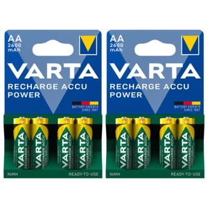 Varta AA HR6 2600mAh Rechargeable Batteries x 8 *High Capacity Latest Accu* - Picture 1 of 6