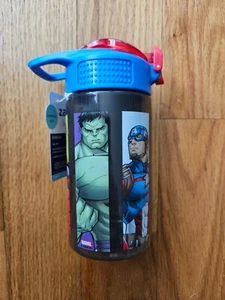 Zak Design Marvel Avengers 16oz Leak Proof Bottle Straw Spiderman Ironman New - Picture 1 of 7