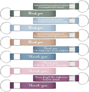 24 Pcs Thank You Gifts Appreciation Keychain Inspirational Keychain for Employee - Picture 1 of 7