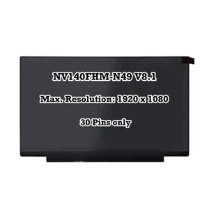 14,0" FullHD LED LCD Bildschirm IPS Display Panel Ersatz NV140FHM-N49 V8.1 - Bild 1 von 5