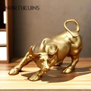 Figur Tier Stier Harz modern Neuheit geschnitzt Medium mehrfarbig kostenloser Ständer - Bild 1 von 26