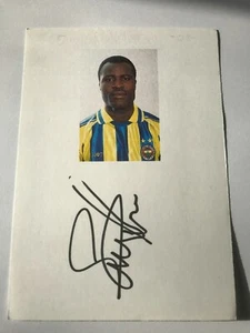 Autogramm SAMUEL JOHNSON-Fenerbahce Istanbul-NS GHANA-Ex-RSC Anderlecht/Oak - Picture 1 of 1
