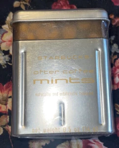 Starbucks small After Coffee Mint Stainless Tin- Sealed - Vintage - 2003 - Picture 1 of 4