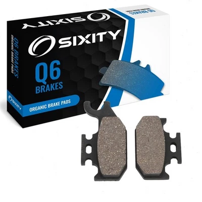 Rear Organic Brake Pads 2008-2010 Can-Am Outlander 400 HO EFI Set Full Kit vx — 第 1/4 张图片