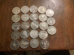 23 Silver State Quarters (some Proof) - Different States no duplicates - Picture 1 of 4