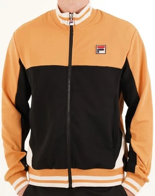 Fila Vintage Tiebreaker Track Top Golden Tan Black - Image 1 of 4