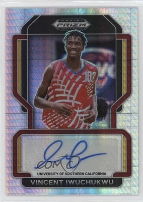 2022 Panini Prizm Draft Picks Freshman Signatures Hyper Vincent Iwuchukwu Auto - Image 1 of 2