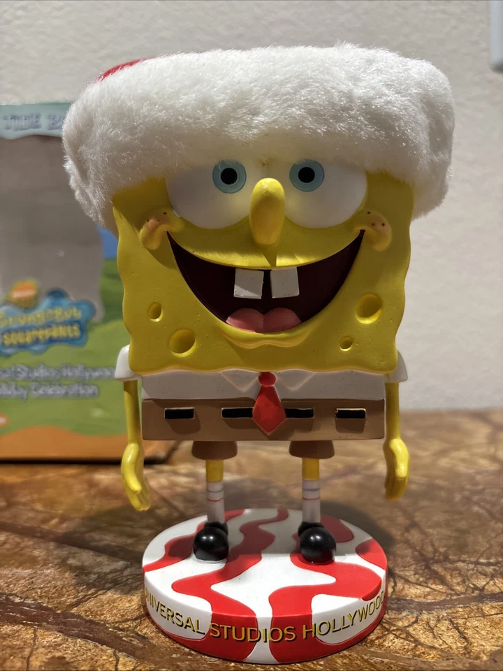 Bob Esponja 2002 Pantalones Cuadrados Yule Tide Bobber Navidad Edición Limitada Universal Foto 1 de 4