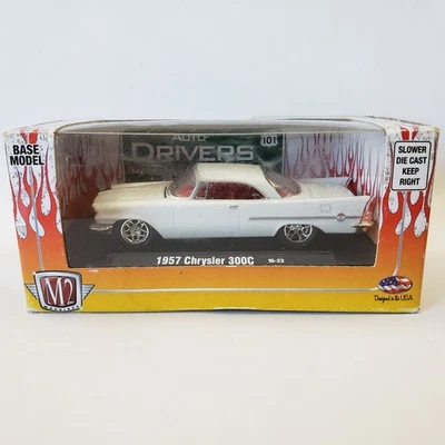 M2 Machines 1957 Chrysler 300C Auto-Drivers Diecast 1:64 White - Image 1 of 4
