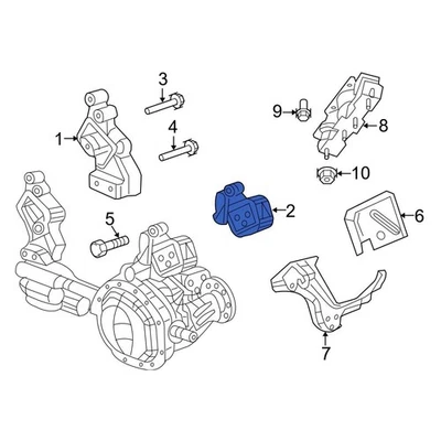 For Dodge Ram 1500 2009-2010 Dodge 68044127AD Left Engine Mount - Image 1 of 2