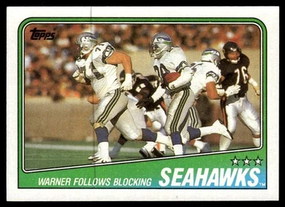 1988 Topps Team Leaders Seattle Seahawks #130 - Image 1 of 2