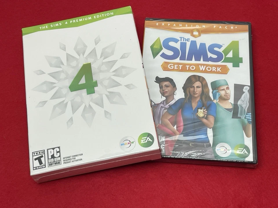 NEU VERSIEGELT PC DVD-ROM DIE SIMS 4 PREMIUM EDITION + ERWEITERUNGSPAKET AN DIE ARBEIT - Bild 1 von 4