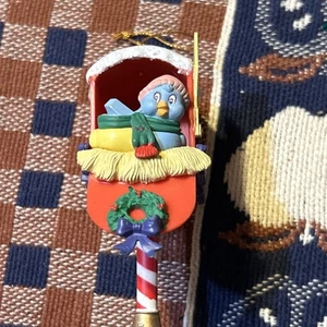 🔥🔥 Adorno de Navidad vintage 1994 pato en buzón - Imagen 1 de 5
