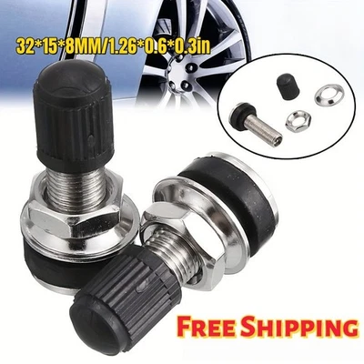 2x Tyre Valve Bolt In Stem To Fit Any Kinds Of Cars Motorcycles Bicycles Bike - Image 1 of 4