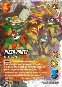 UniVersus Pizza Party TMNT01 123/186 UR Ultra Rare TMNT - Picture 1 of 1