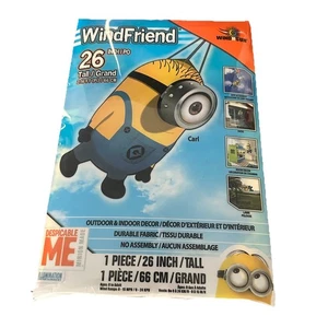 X-Kites WindFriend Minion Carl 3D Nylon Windsock, 26" Tall Despicable Me - Picture 1 of 2