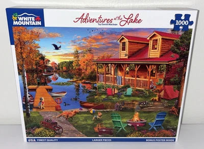 Rompecabezas White Mountain Adventures at the Lake 1000 piezas piezas más grandes ¡Nuevo! Foto 1 de 4