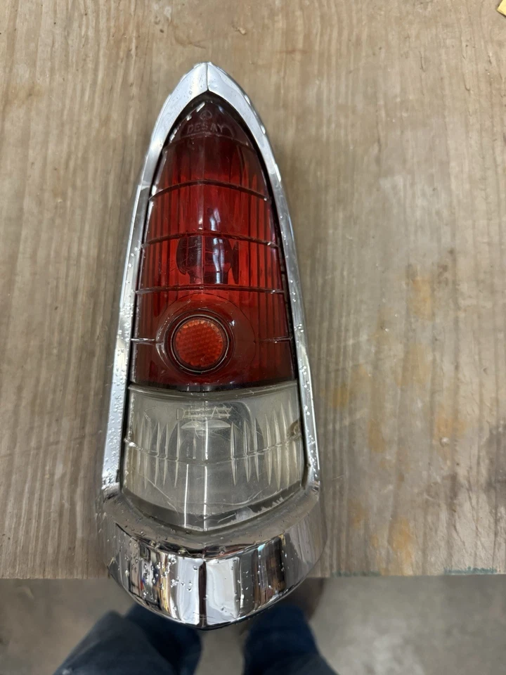 1955 Desoto Firedome Fireflite RH Chrome Taillight Bezel Lens Assembly - Image 1 of 4