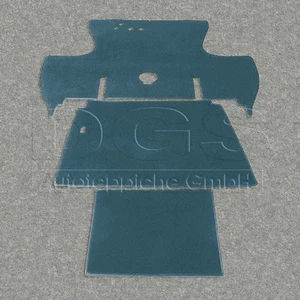 compl. Juego de alfombras para Renault 4CV corte crema 1946-1961 eslinga paloma - Imagen 1 de 1