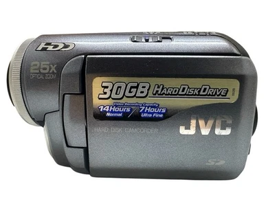 World First Hard Drive Video Camera Camcorder JVC GZ-MG30E Handycam 25x Optical - Image 1 of 4
