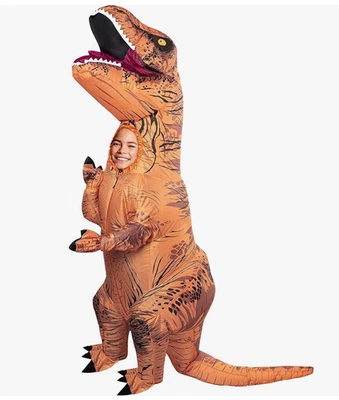 Rubie's Inflatable Original T.Rex Jurassic World Dinosaur Costume One-Size Child - Image 1 of 4